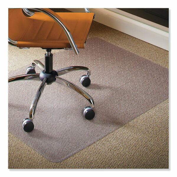 Es Robbins Chair Mat 46"x60", Rectangular Shape, Clear, for Carpet, Thickness: 3/8" 141052